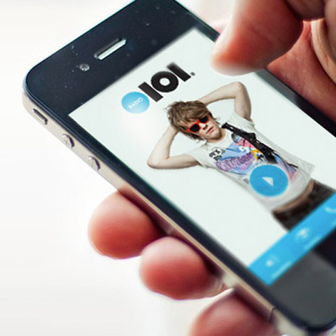 Radio 101 mobilā aplikācija iOS un Android