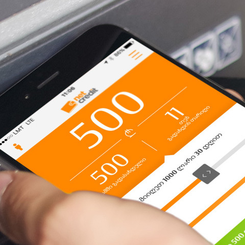 Netcredit.ge microcredit app for iOS and Android