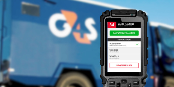 G4S inkasāciju mobilā aplikācija Android