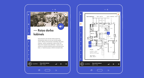 Raiņa un Aspazijas muzeja audio gids - mobilā aplikācija 